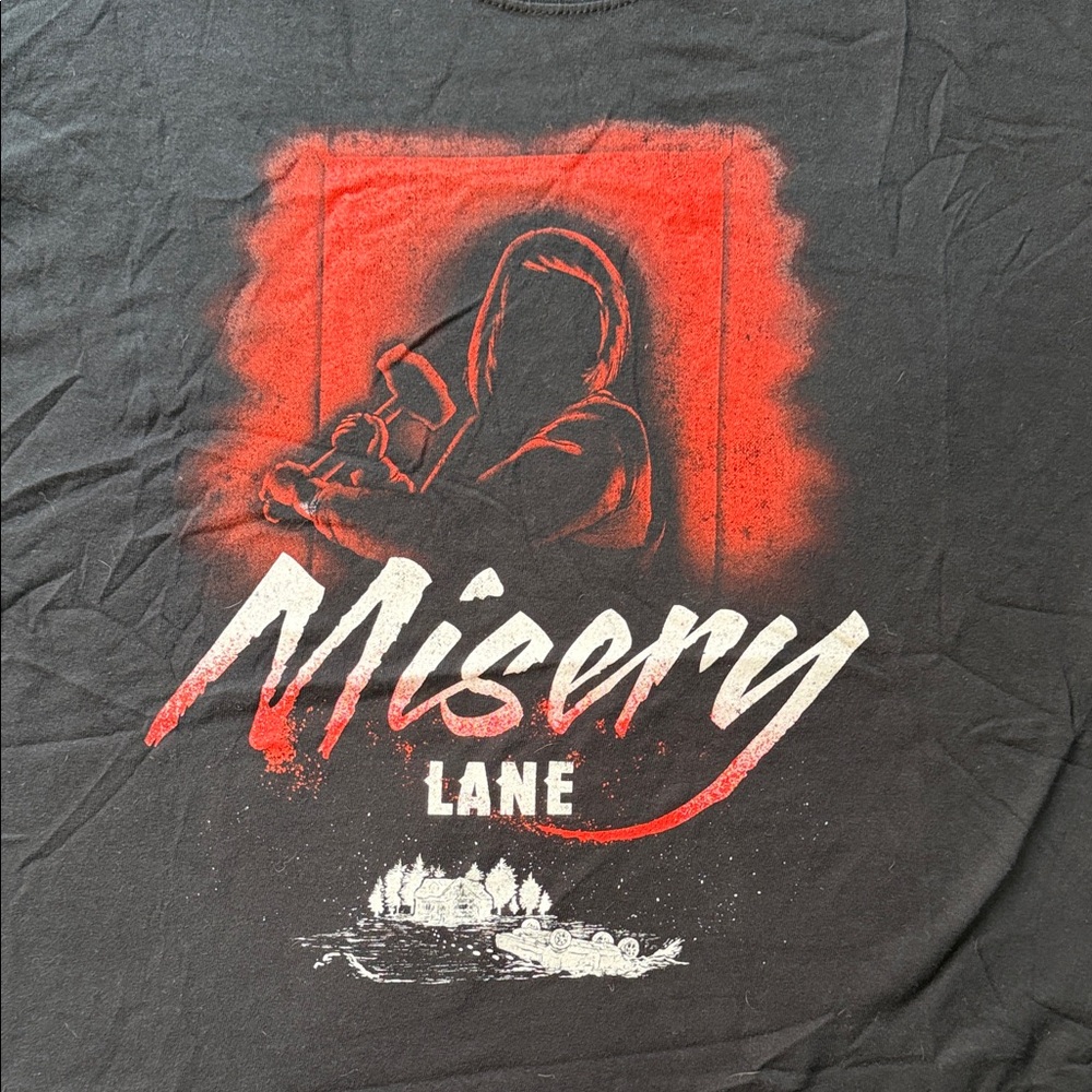 Black T-Shirt. From the movie Misery.